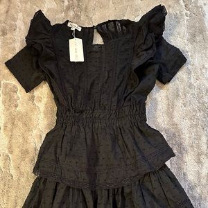 For Love Bell, black, boho, teen(junior) size small dress.